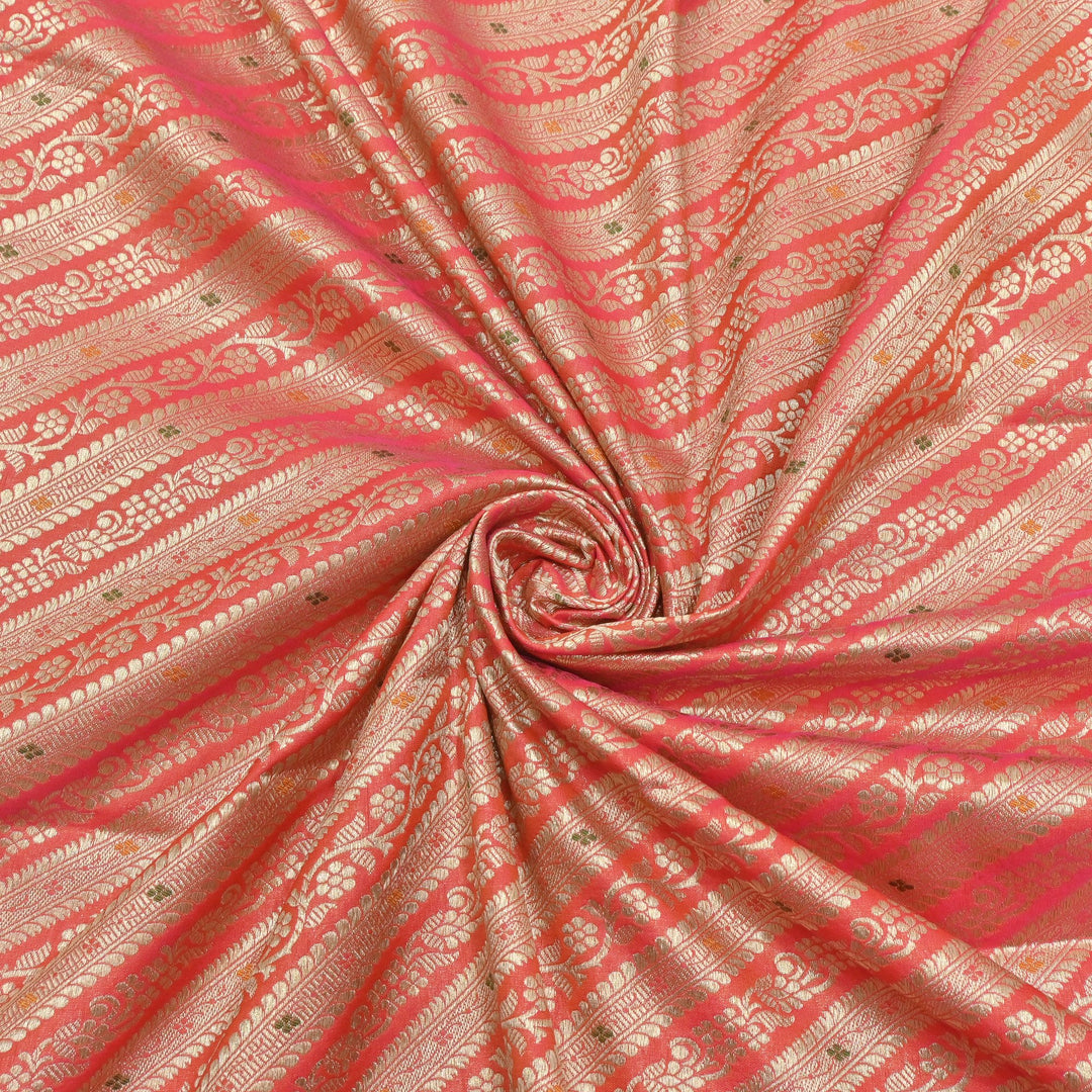 Katan Meena Brocade Fabrics