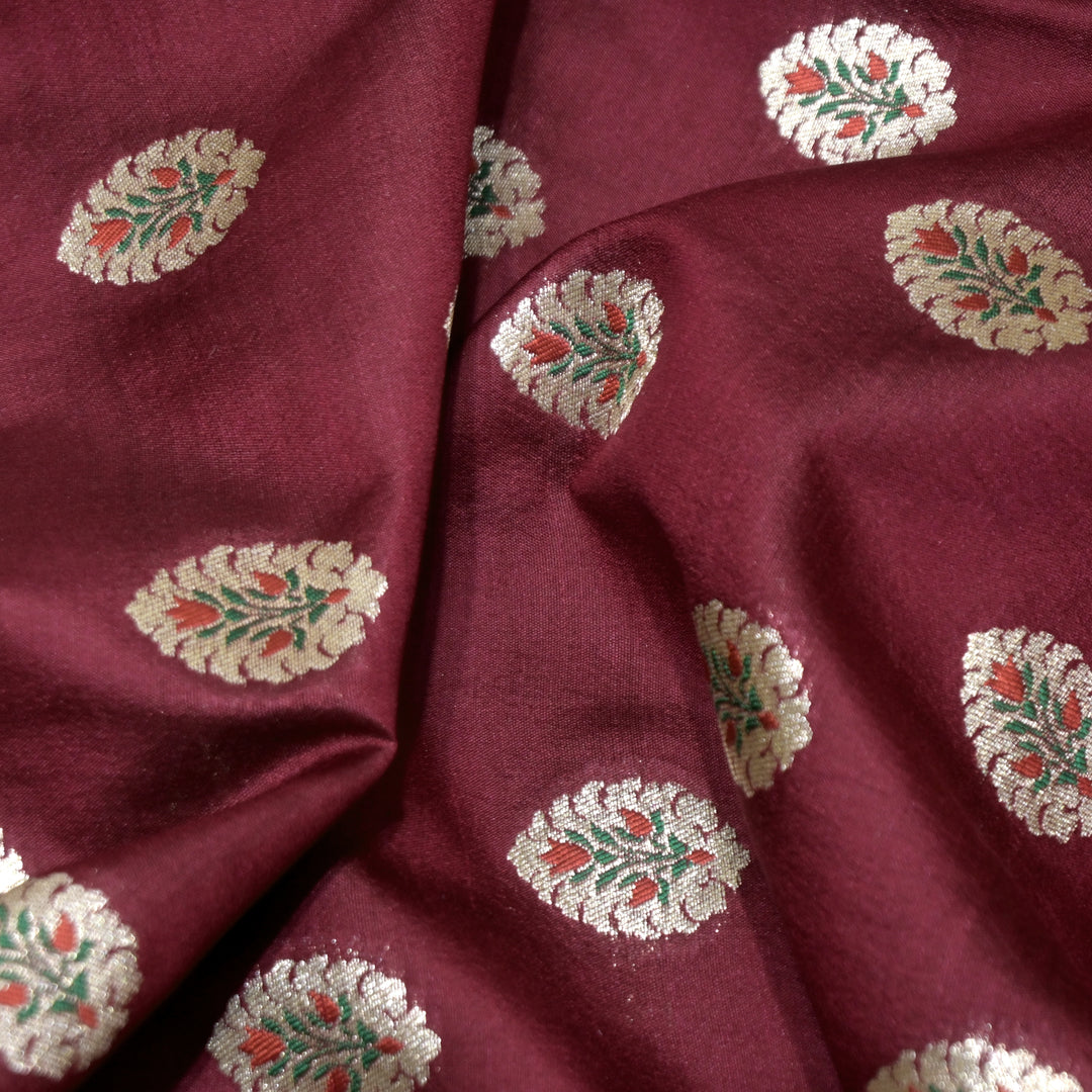 Pure Chiniya Silk Banarasi Brocade Fabric