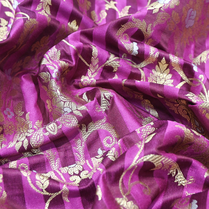 Mulberry Mina Zari Brocade Fabric