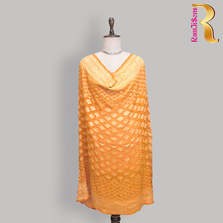 Yellow Ghatchola Bandhani Dupatta