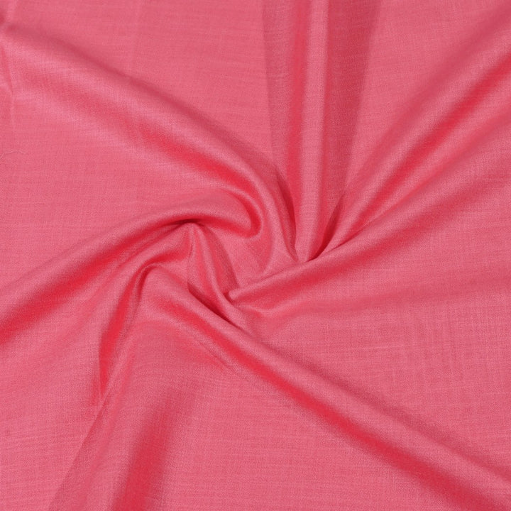 Rosy Pink Color Matka Cotton Fabrics