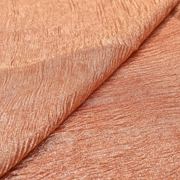 Whiskey Premium Designer Dyed Crush Tissue Fabric with Glossy Finish