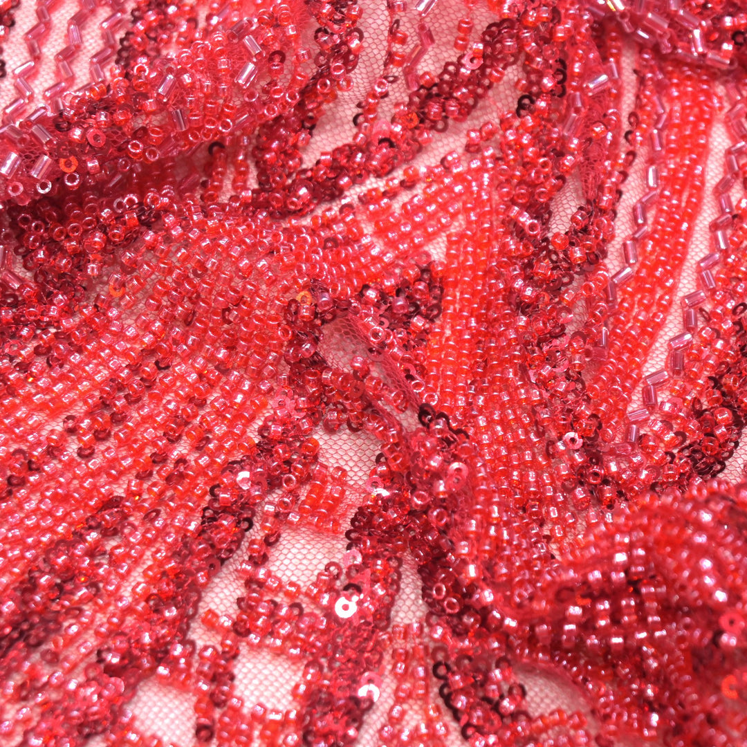 Beautiful Imported Net Cut Dana Sequins Embroidery Fabrics
