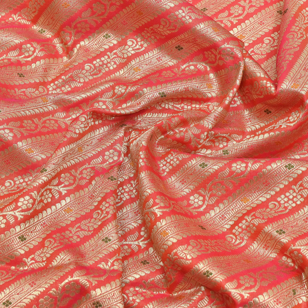 Katan Meena Brocade Fabrics