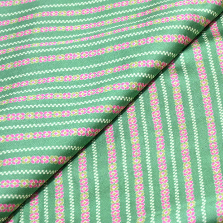 Bemberg Satin Digital Print Fabric– Soft Luxury Designer Satin Fabric 001333-34