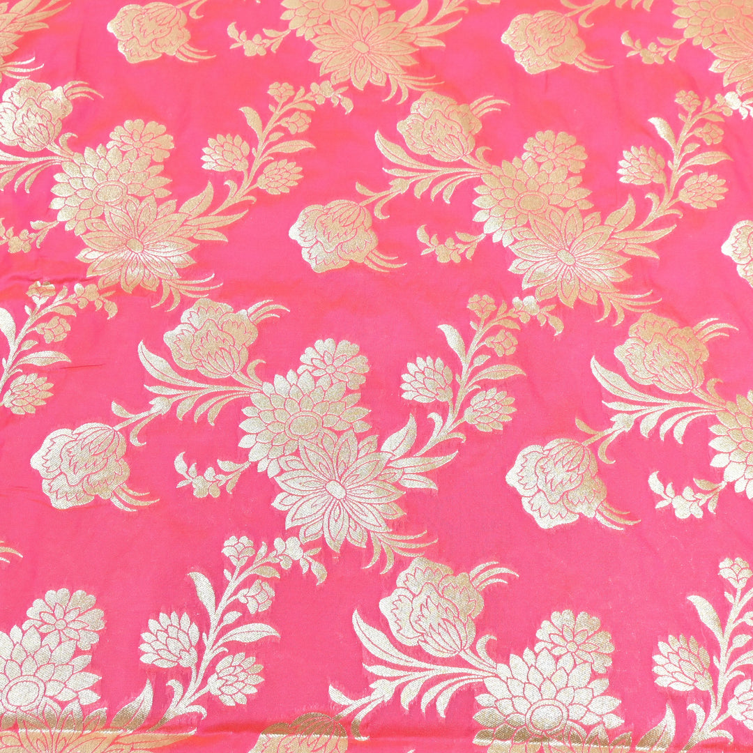 Katan Silk Zari Jaal Brocade Fabrics