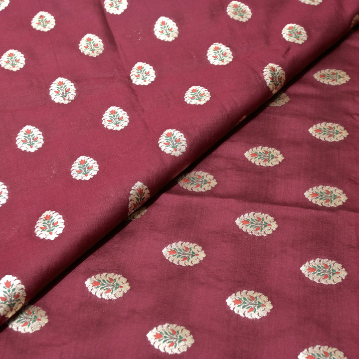 Pure Chiniya Silk Banarasi Brocade Fabric
