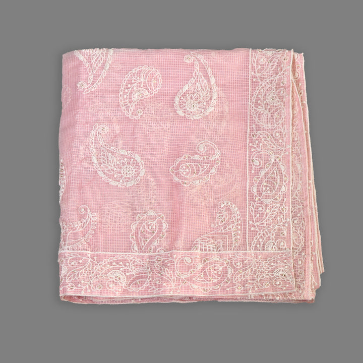 Kota Check Thread & Sequence Dupatta – Elegant Ethnic Dupatta for Women- V8188B-1