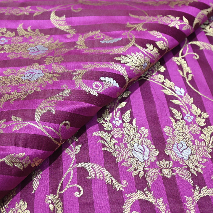Mulberry Mina Zari Brocade Fabric