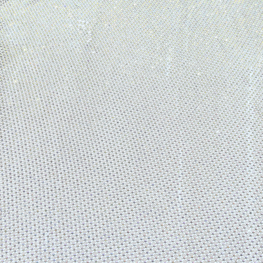 NET EMBROIDERED FABRIC WITH GRID SHIMMER- CF2305- 05