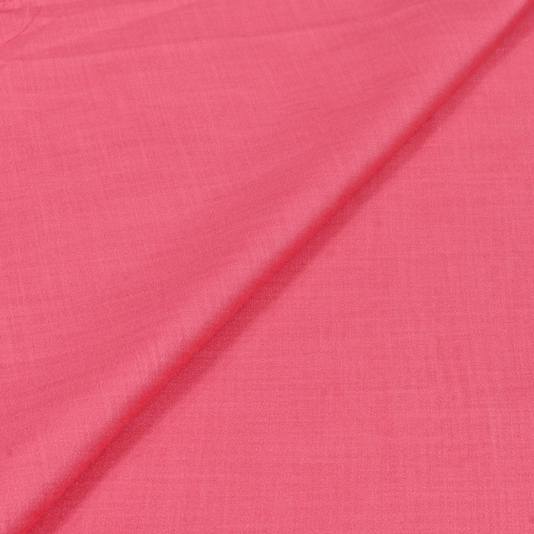 Rosy Pink Color Matka Cotton Fabrics