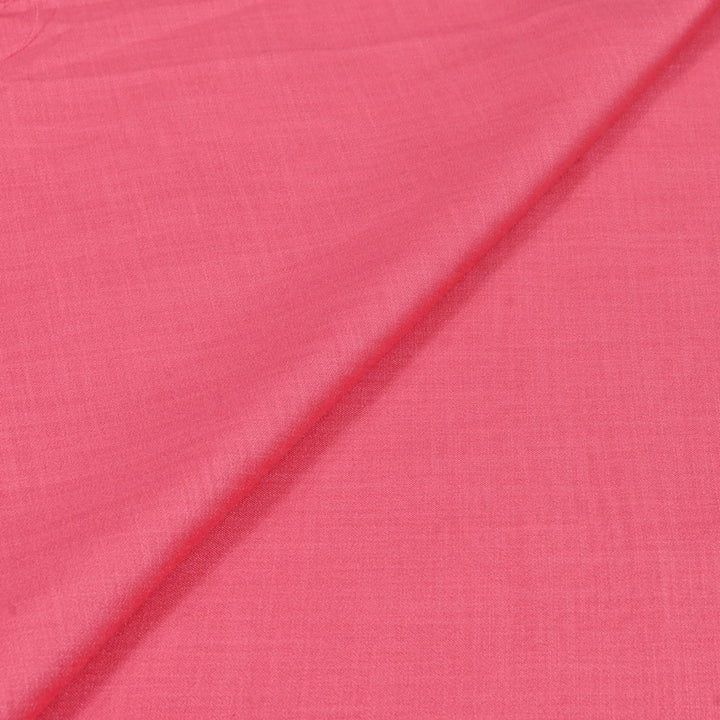 Rosy Pink Color Matka Cotton Fabrics