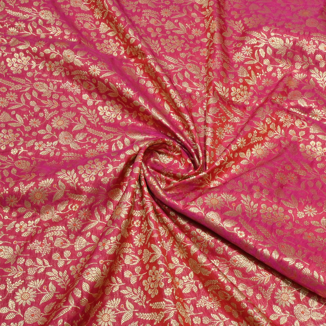 Silk Alfi Antique Zari Brocade Fabrics