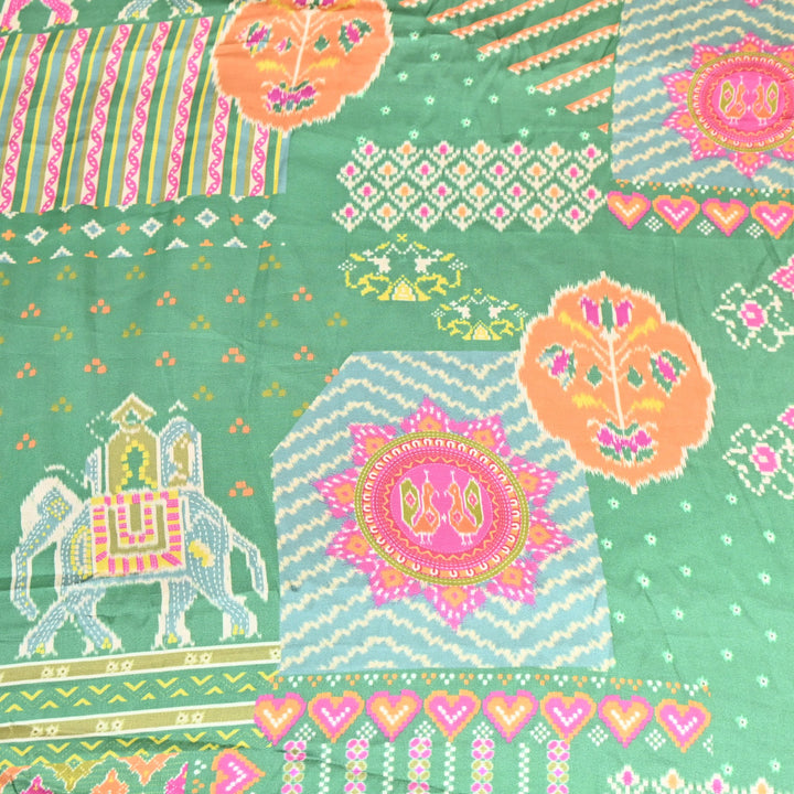 Bemberg Satin Digital Print Fabric– Soft Luxury Designer Satin Fabric 001333-33