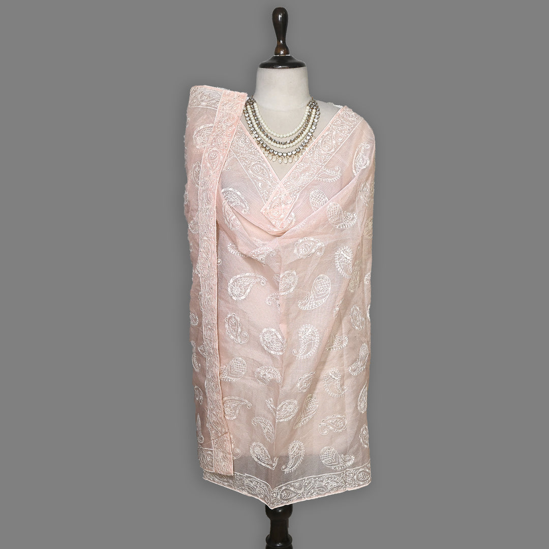 Kota Check Thread & Sequence Dupatta – Elegant Ethnic Dupatta for Women- V8188B-2