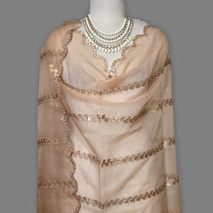 Organza Gota Patti Work Dupatta – Elegant Ethnic Dupatta for Women