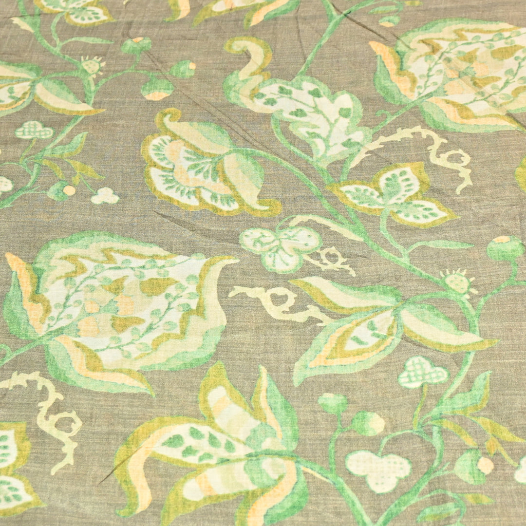 Multicolor Muslin Digital Print Fabric-KTP44-10
