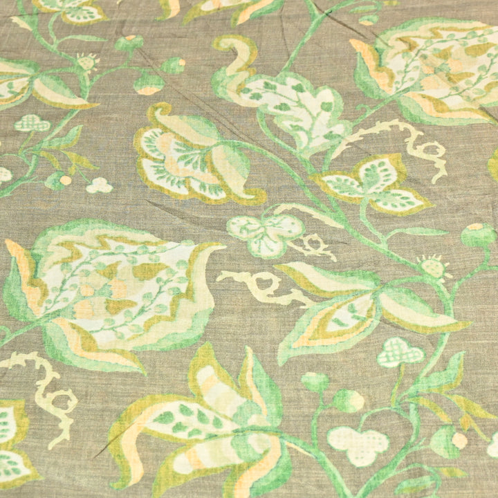 Multicolor Muslin Digital Print Fabric-KTP44-10