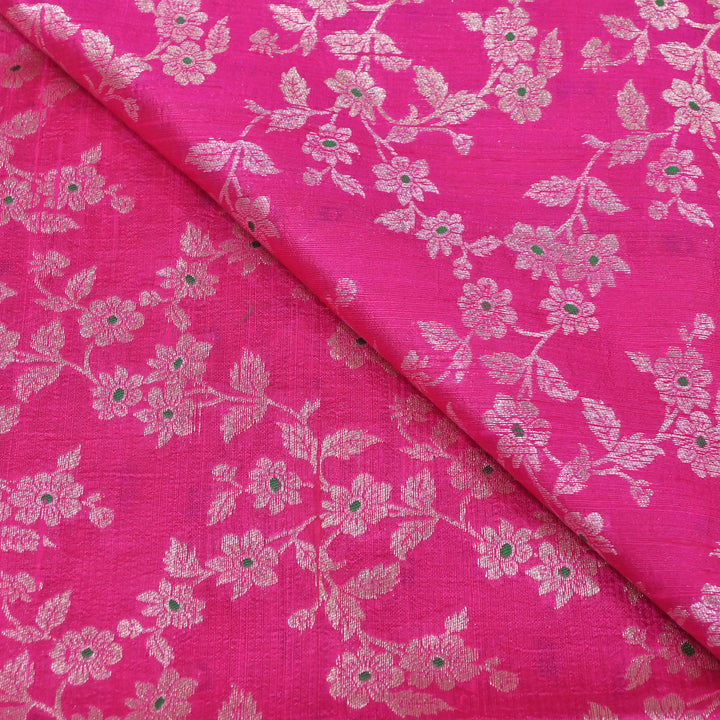 Premium Pure Raw Silk Meena Zari Banarasi Fabrics