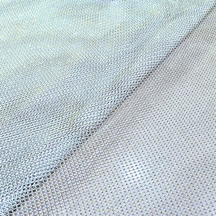 NET EMBROIDERED FABRIC WITH GRID SHIMMER- CF2305- 05