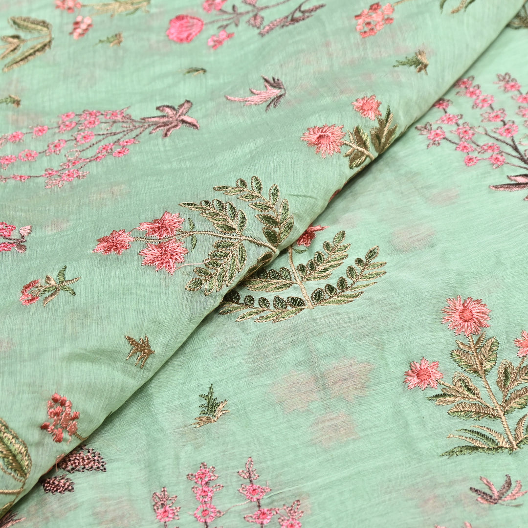 MAL CHANDERI THREAD EMBROIDERY FABRIC-SW2803- 02