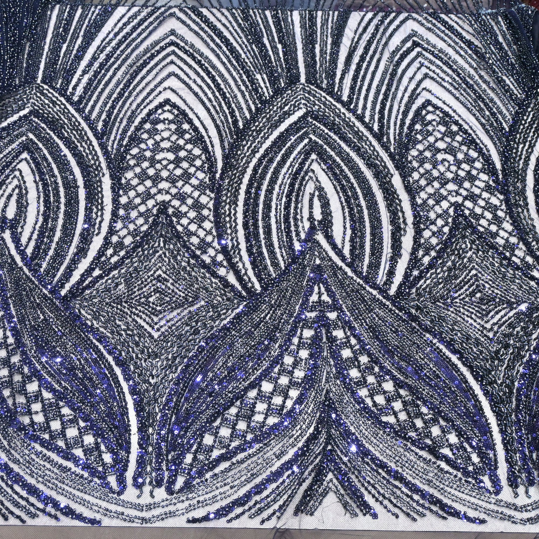 Beautiful Imported Net Cut Dana Sequins Embroidery Fabrics