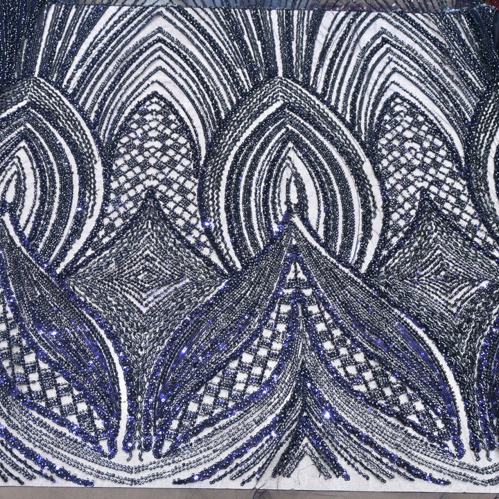 Beautiful Imported Net Cut Dana Sequins Embroidery Fabrics