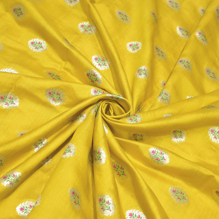 Pure Chiniya Silk Banarasi Brocade Fabric