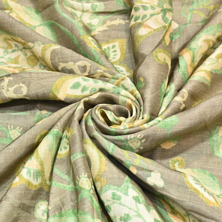 Multicolor Muslin Digital Print Fabric-KTP44-10