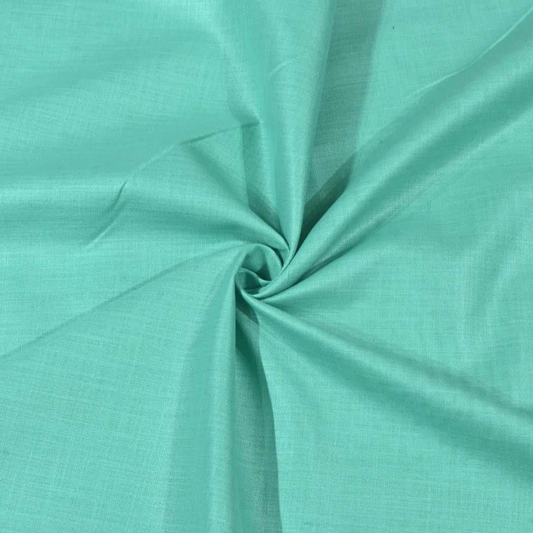 Pearl Aqua Color Matka Cotton Fabrics