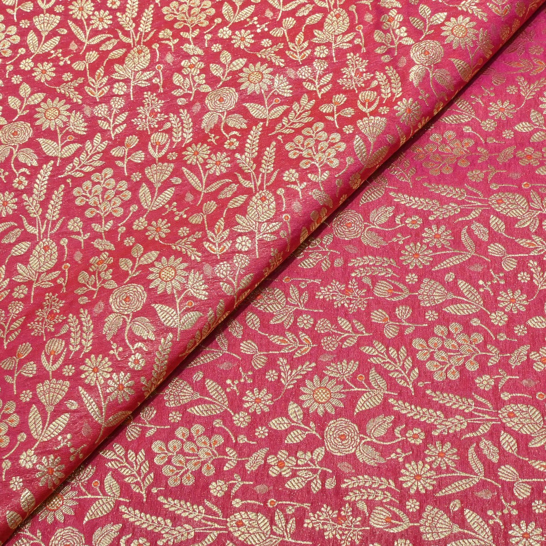 Silk Alfi Antique Zari Brocade Fabrics