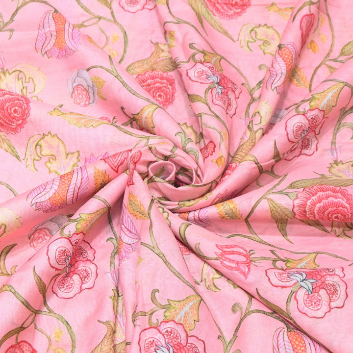 Multi Color Premium Bamberg Satin Digital Print Fabric – 001333-11