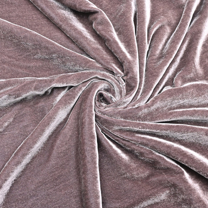 Cinereous Color Plain Pure Silk Velvet Fabrics