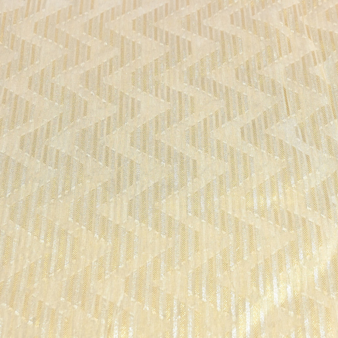 Bamberg Organza Tissue Zari Jacquard Fabric - AL4184-1