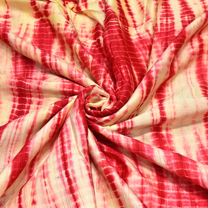 Silk Chanderi Tie & Dye Fabric 44" – Soft Lightweight Designer Fabric