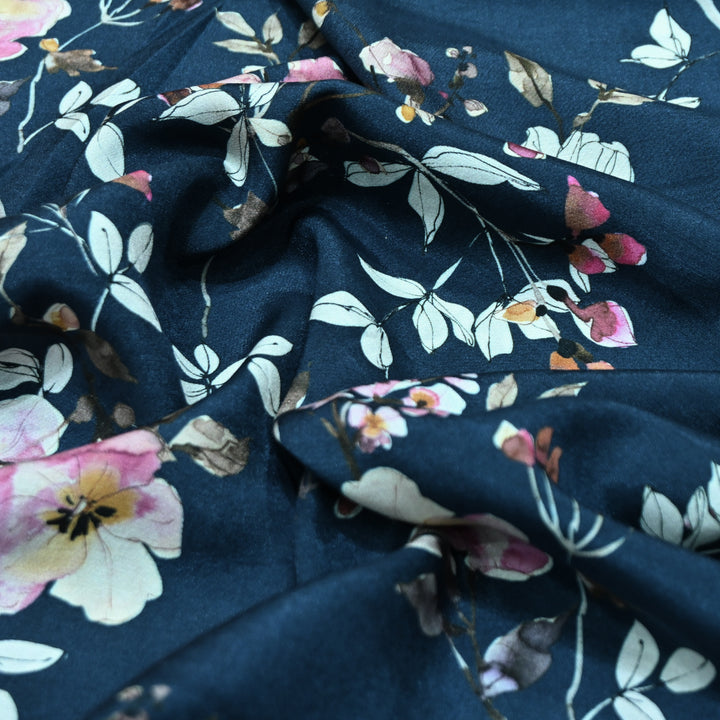 Multicolor Muslin Digital Print Fabric-000844-12