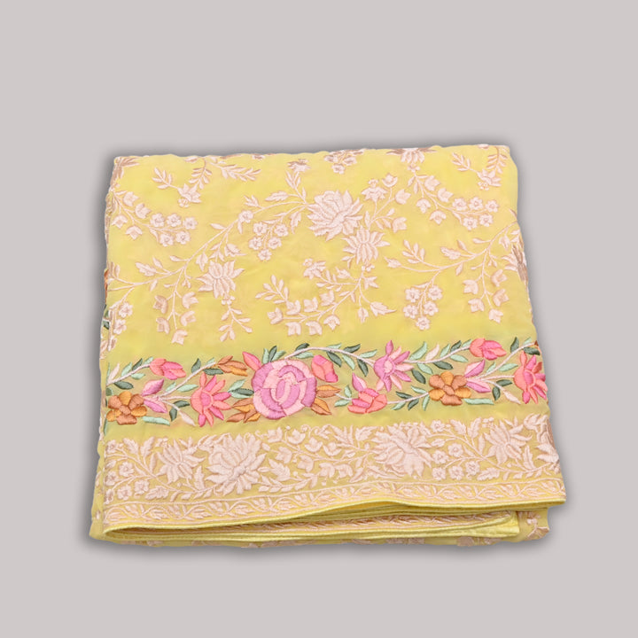 Premium Georgette Thread Embroidery Dupatta | Designer Festive Ethnic Dupatta for Women | F93653-06