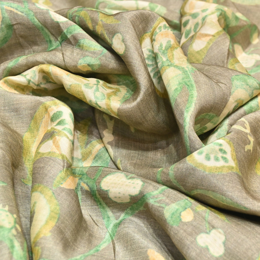 Multicolor Muslin Digital Print Fabric-KTP44-10