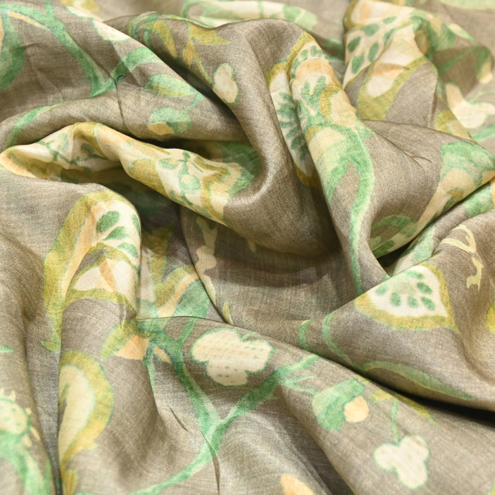 Multicolor Muslin Digital Print Fabric-KTP44-10
