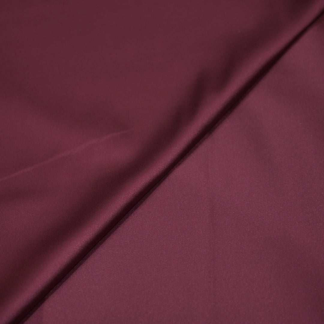 Dark Purple Armani Satin Fabrics