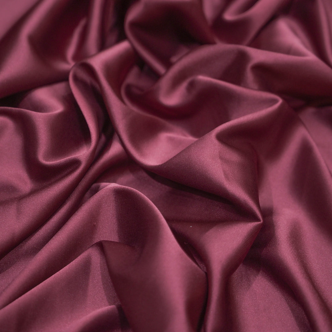 Dark Purple Armani Satin Fabrics