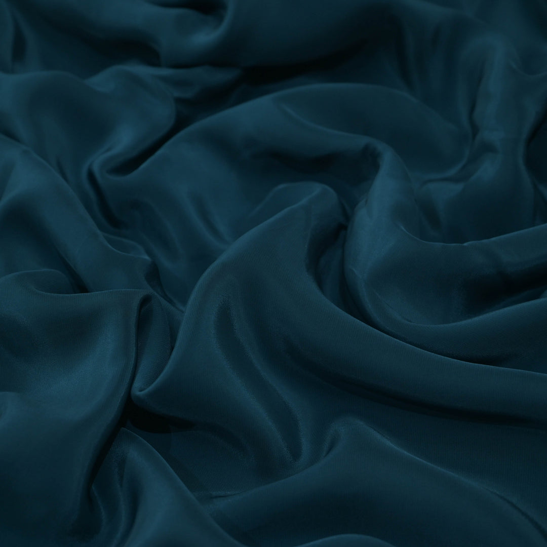 Teal Blue Shisha Crepe Fabrics