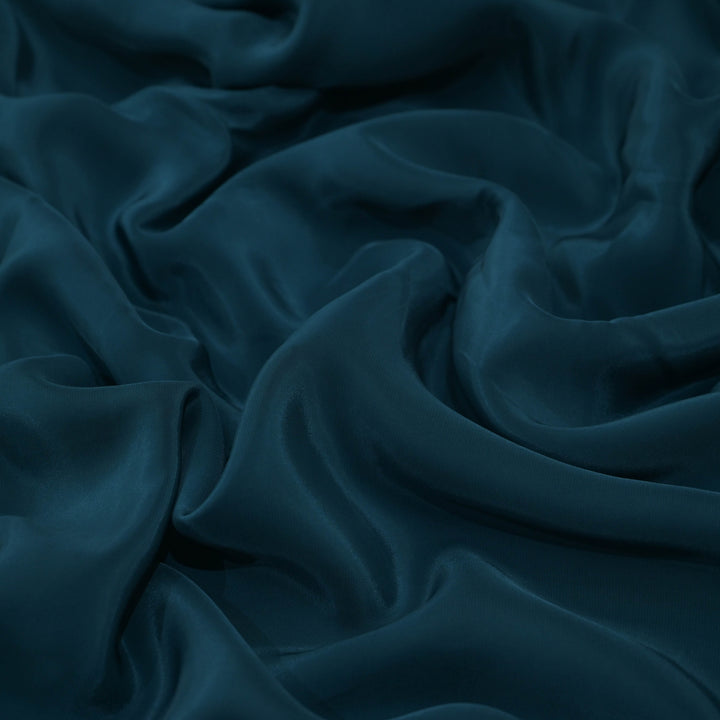 Teal Blue Shisha Crepe Fabrics