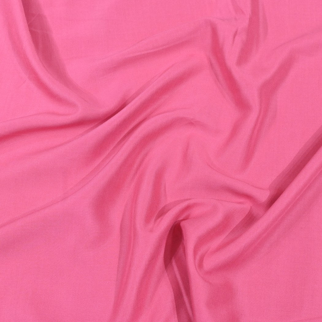 Flamingo Pink Colour Arvind Modal Cotton Fabrics