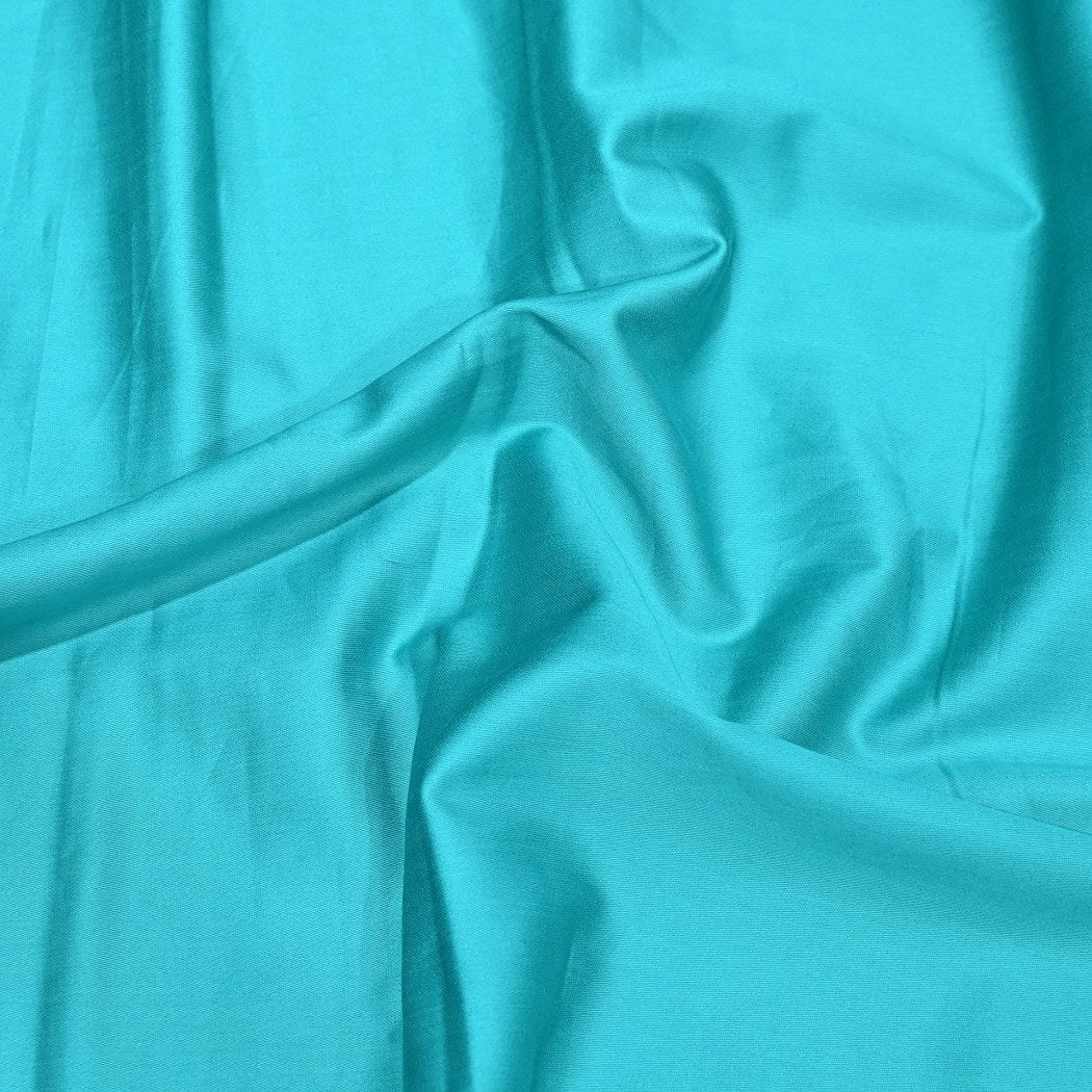 Dark turquoise Colour Glace Cotton Fabrics