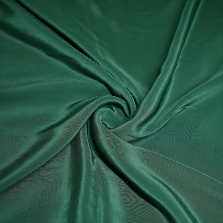 Bottle Green Colour Shisha Crepe Fabrics