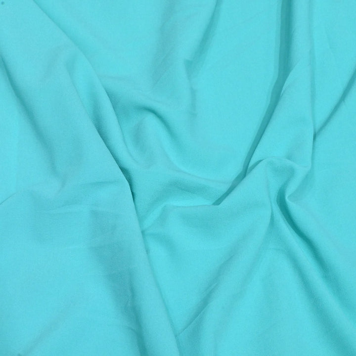 Turquoise Blue Color Double Georgette Fabrics