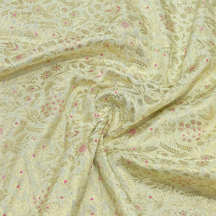 Silk Alfi Antique Zari Brocade Fabrics