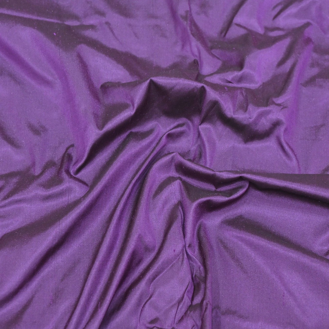 Deep Lavender Colour China Dupion Silk Fabrics