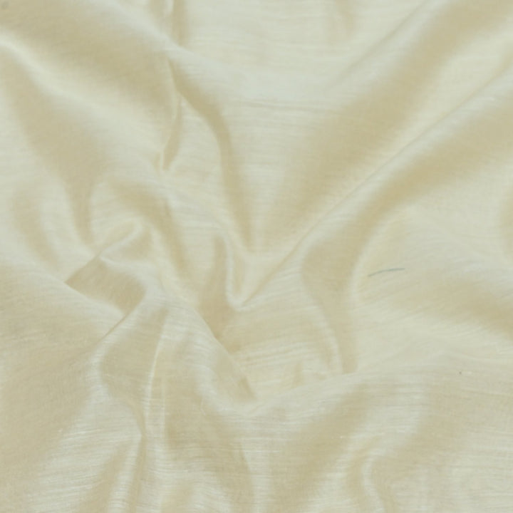 Cream Colour Pure Monga Silk Fabrics